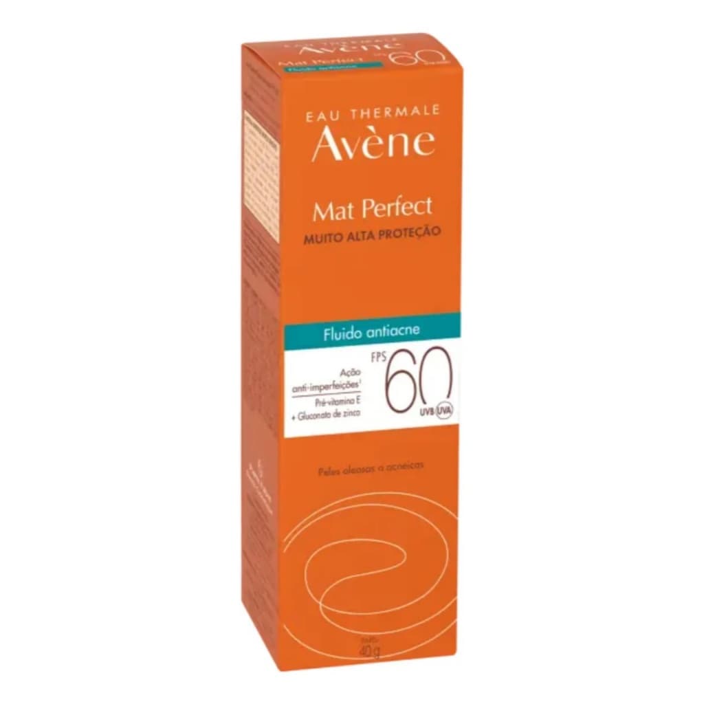 Protetor Solar Facial Mat Perfect Fluido Antiacne Com Fps 60 De 40g Avène