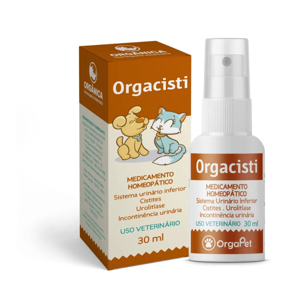 Orgapet Orgacisti 30ml Homeopático para Saúde Urinária de Cães e Gatos