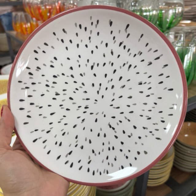 Prato De Sobremesa De Frutas De Cerâmica Decoração Mesa Posta