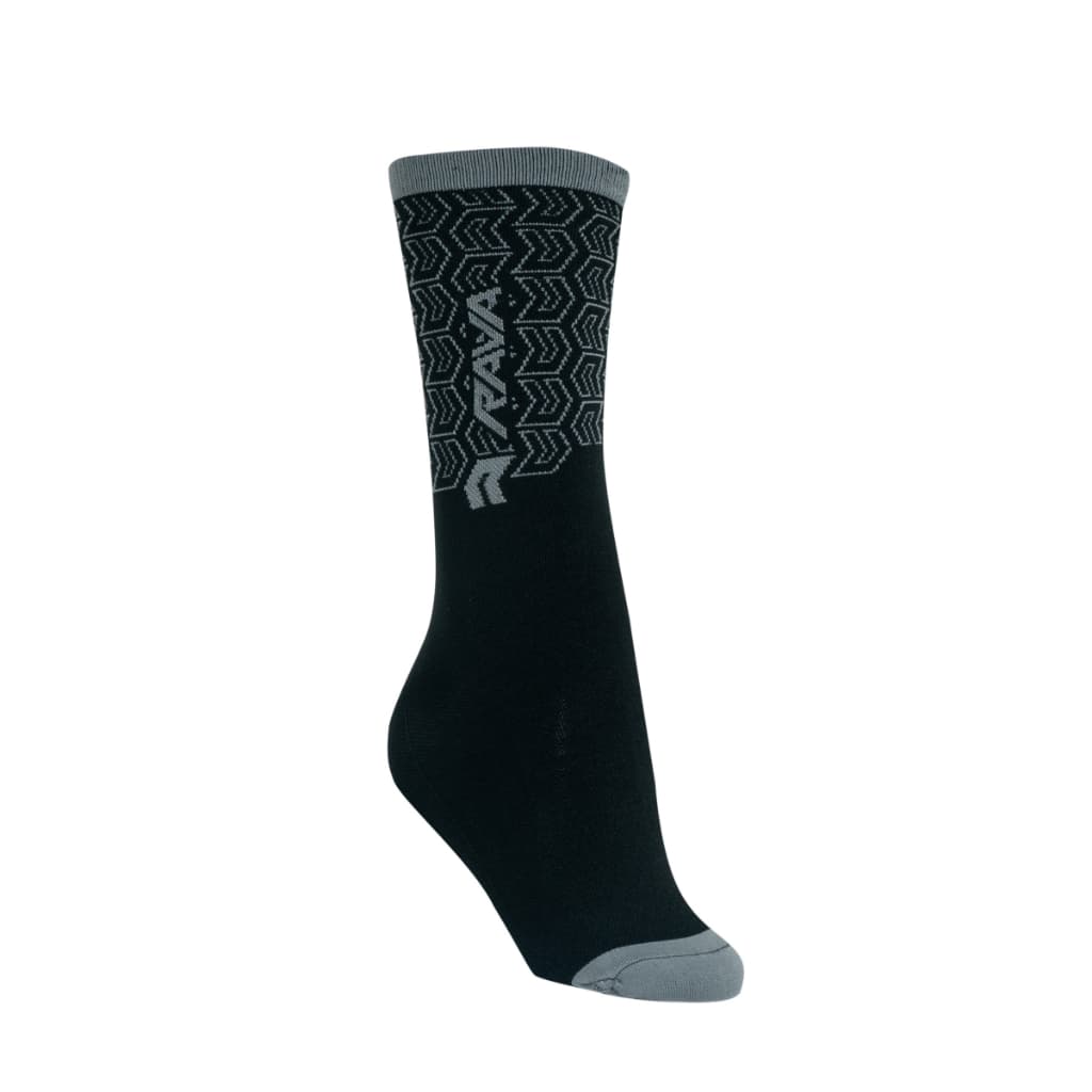 Meia Para Ciclismo Bike Mtb E Speed Rava Super Confortável Preto/cinza 39-43
