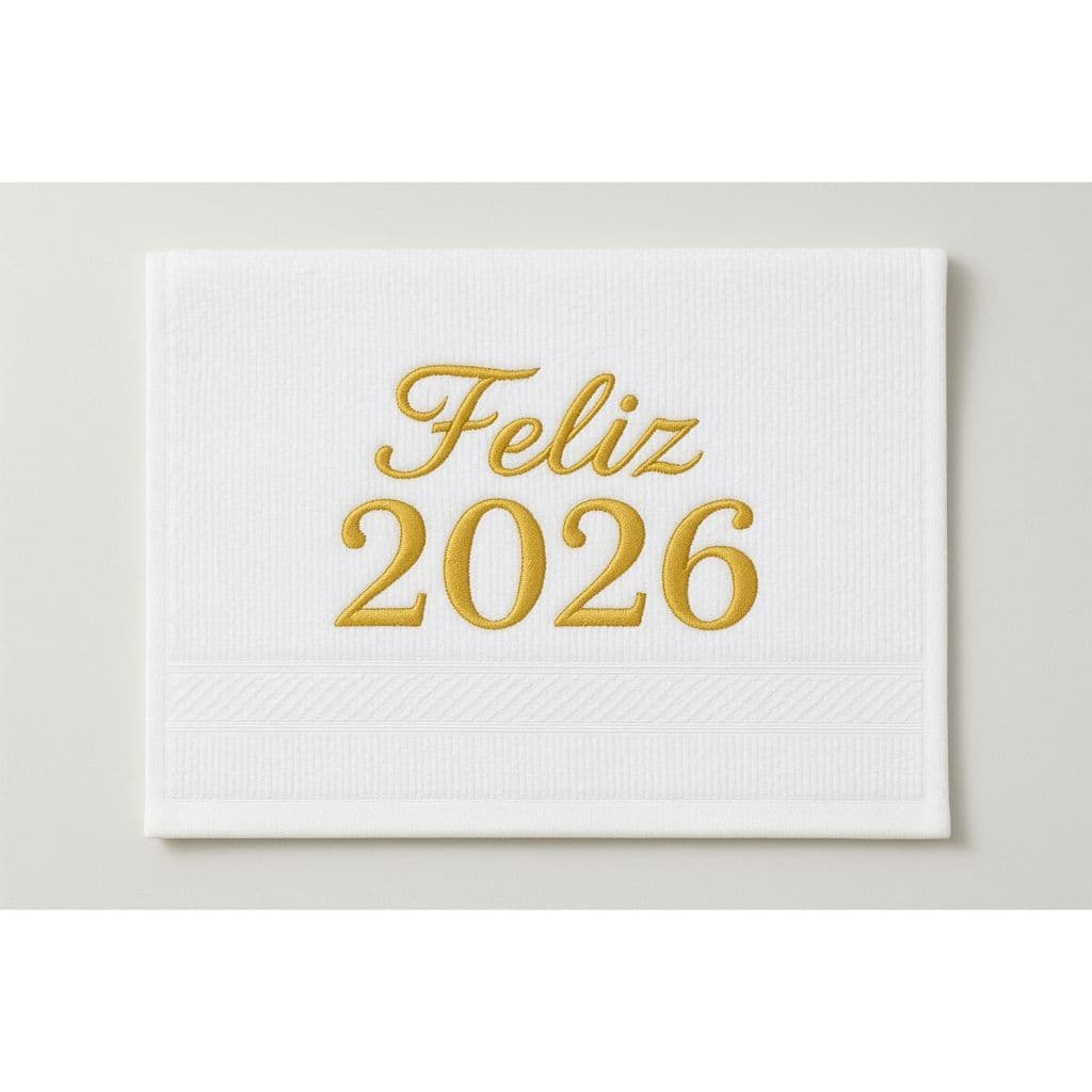 Lembrancinha Outubro Rosa, Natal, Ano Novo,  Dia da Mulher  - Kit 10 Toalhas Bordadas Personalizadas