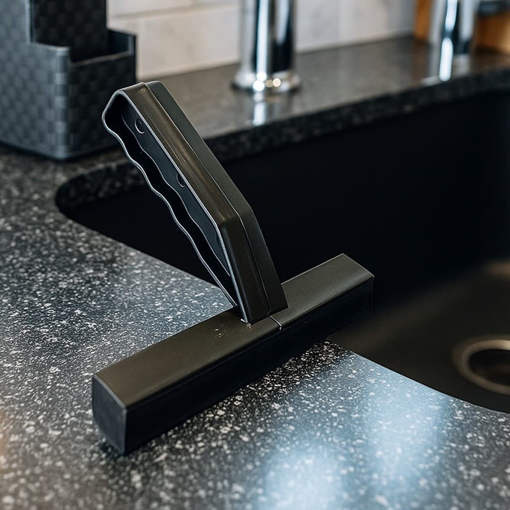 Rodo para Pia Rodinho de Limpeza e Higiene 15 CM Preto Arqplast