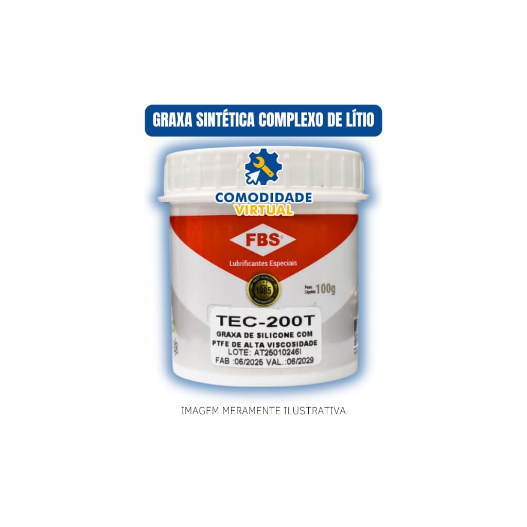 Graxa De Silicone Para Engrenagem Plástica e Metal - Tec-200 T 100g