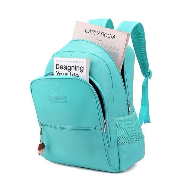 Mochila escolar mochila de costas mochila e estojo feminina
