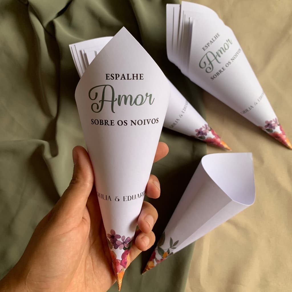 Cones para Pétalas para Casamentos