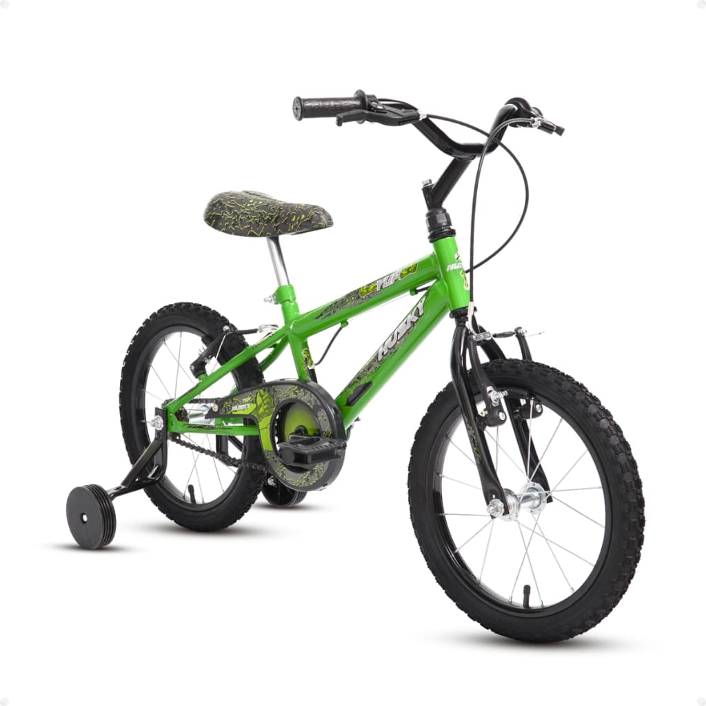 Bicicleta Infantil Masculina Aro 16 Hulk Verde Menino Alumínio Husky