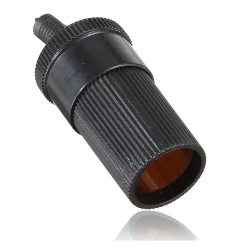 Kit 2 Plug Femea Acendedor 12v Veicular Preto