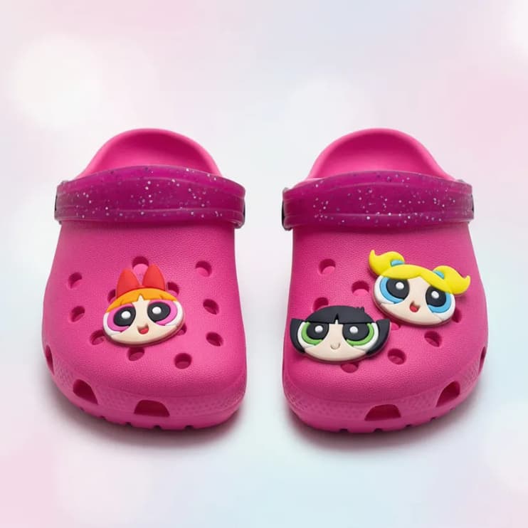 Babuche Meninas Super Poderosas Infantil Glitter Pop Kids