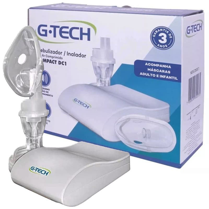 Nebulizador Inalador De Ar Comprimido Compact Dc1 G-tech