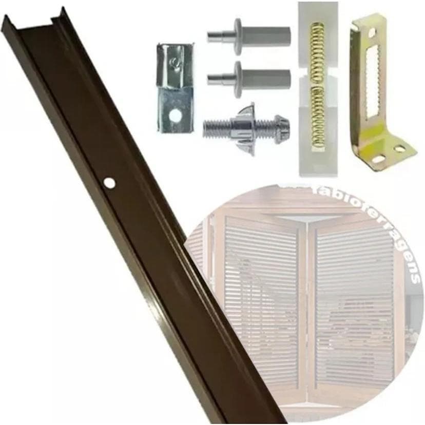 KIT TRILHO PORTA CAMARÃO 920MM - ANTIQUE - ABC ART