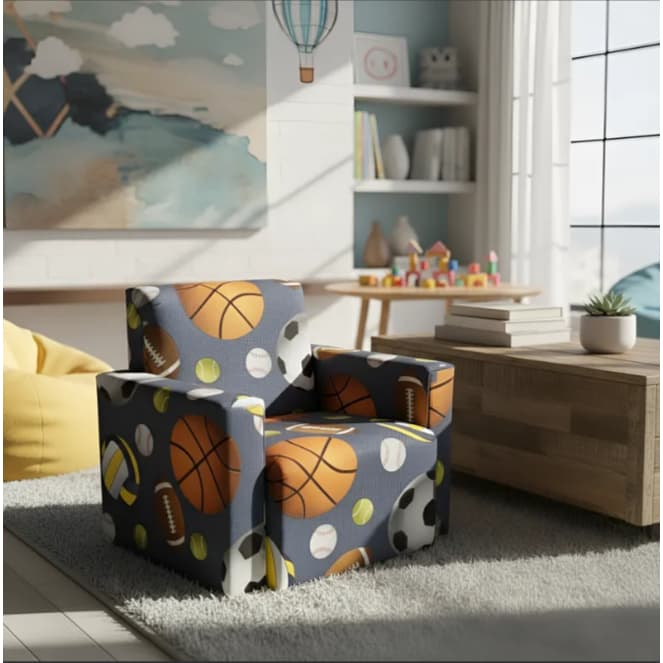 MINI POLTRONA SOFÁ INFANTIL - BOLA