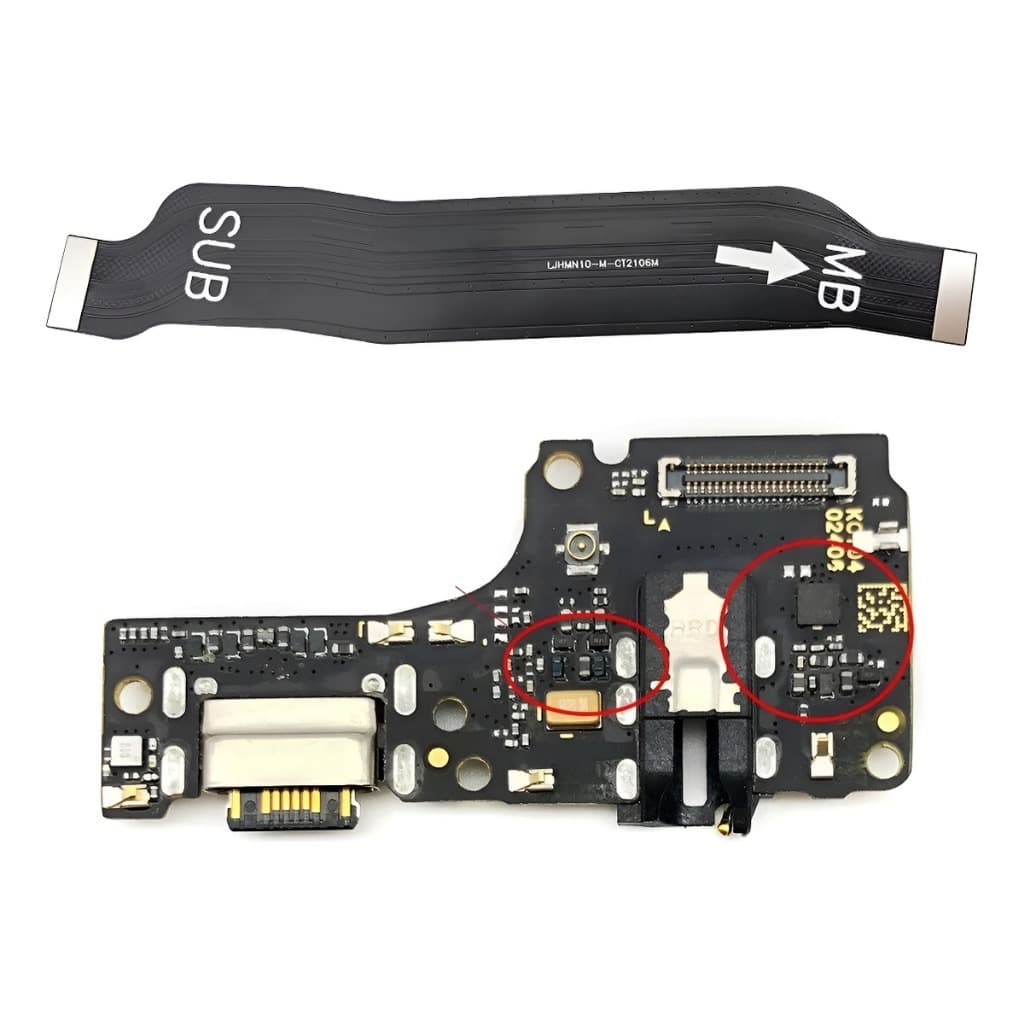 Placa De Carga Sub + Cabo Flex Flat Redmi Note 10 4g Com Nfe