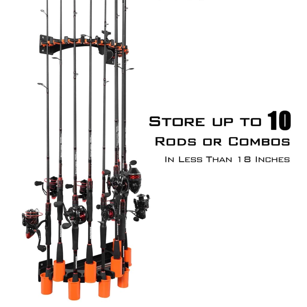 Suporte De Varas Kastking V10 P/ 10 Varas C Enrolador D Linha
