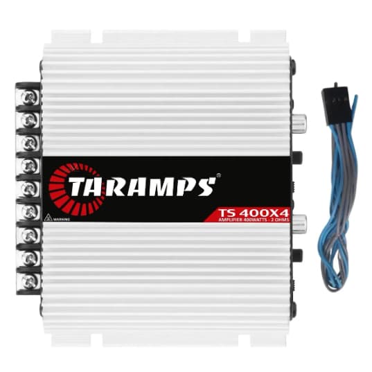Módulo Amplificador TS400X4 Via Fio e RCA 400w RMS 4x100w Som Automotivo