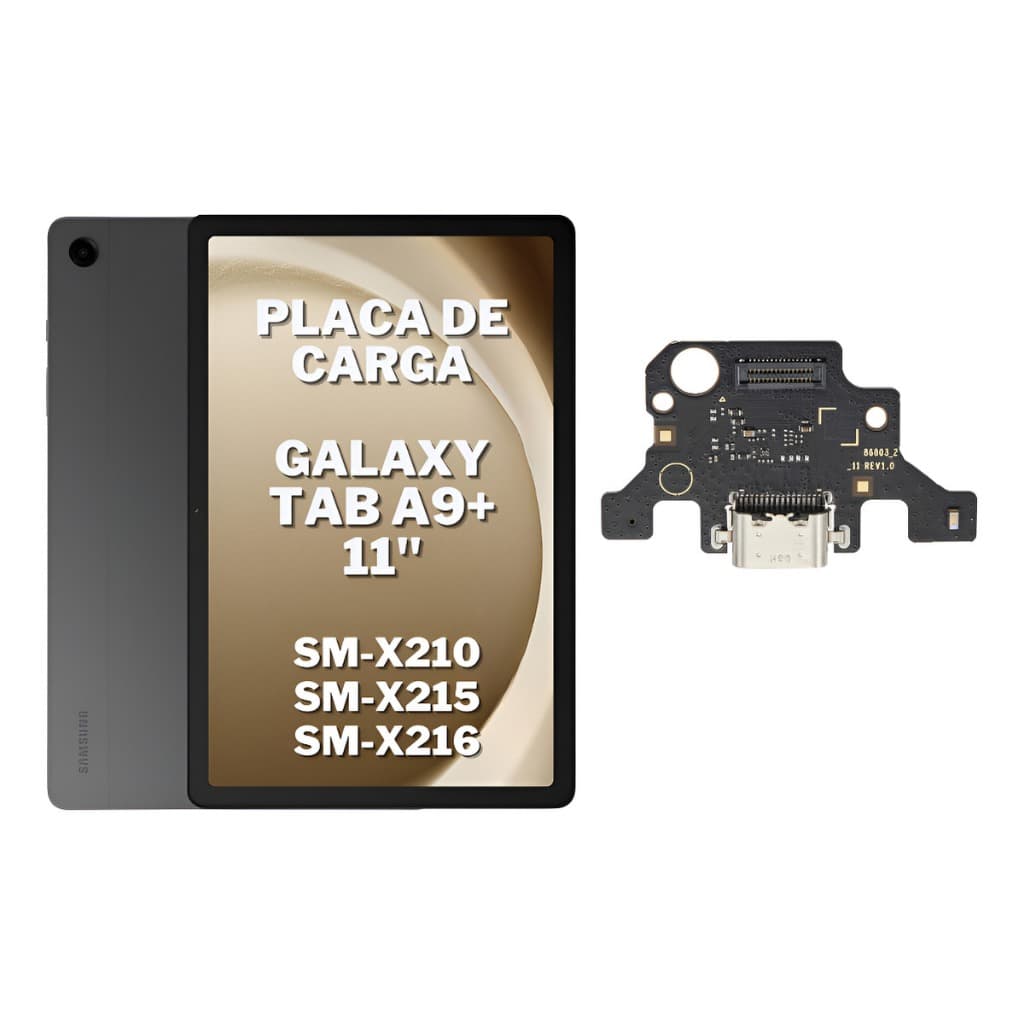 Placa De Carga Dock Compatível Galaxy Tab A9 Plus X210 X215 X216b