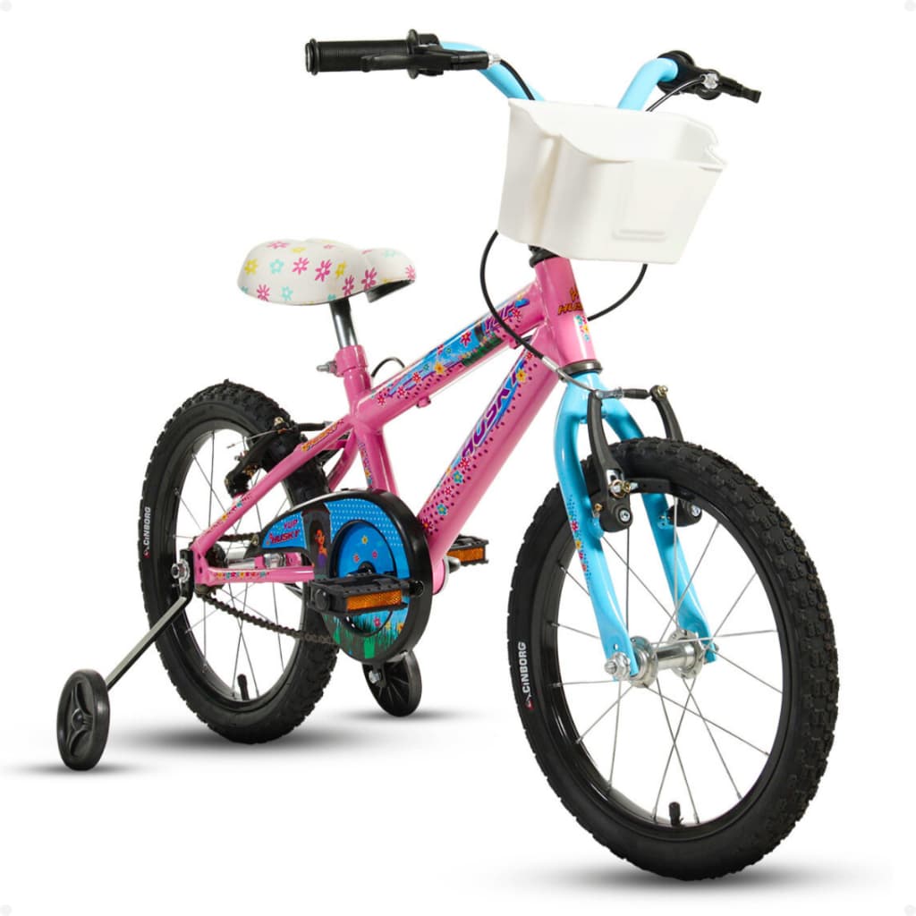 Bicicleta Infantil Feminina Aro 16 Princesa Rapunzel Menina Alumínio Husky