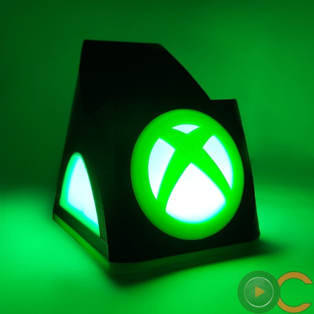 Suporte Xbox One X S Com LED - Stand Base Display Iluminado Led Verde