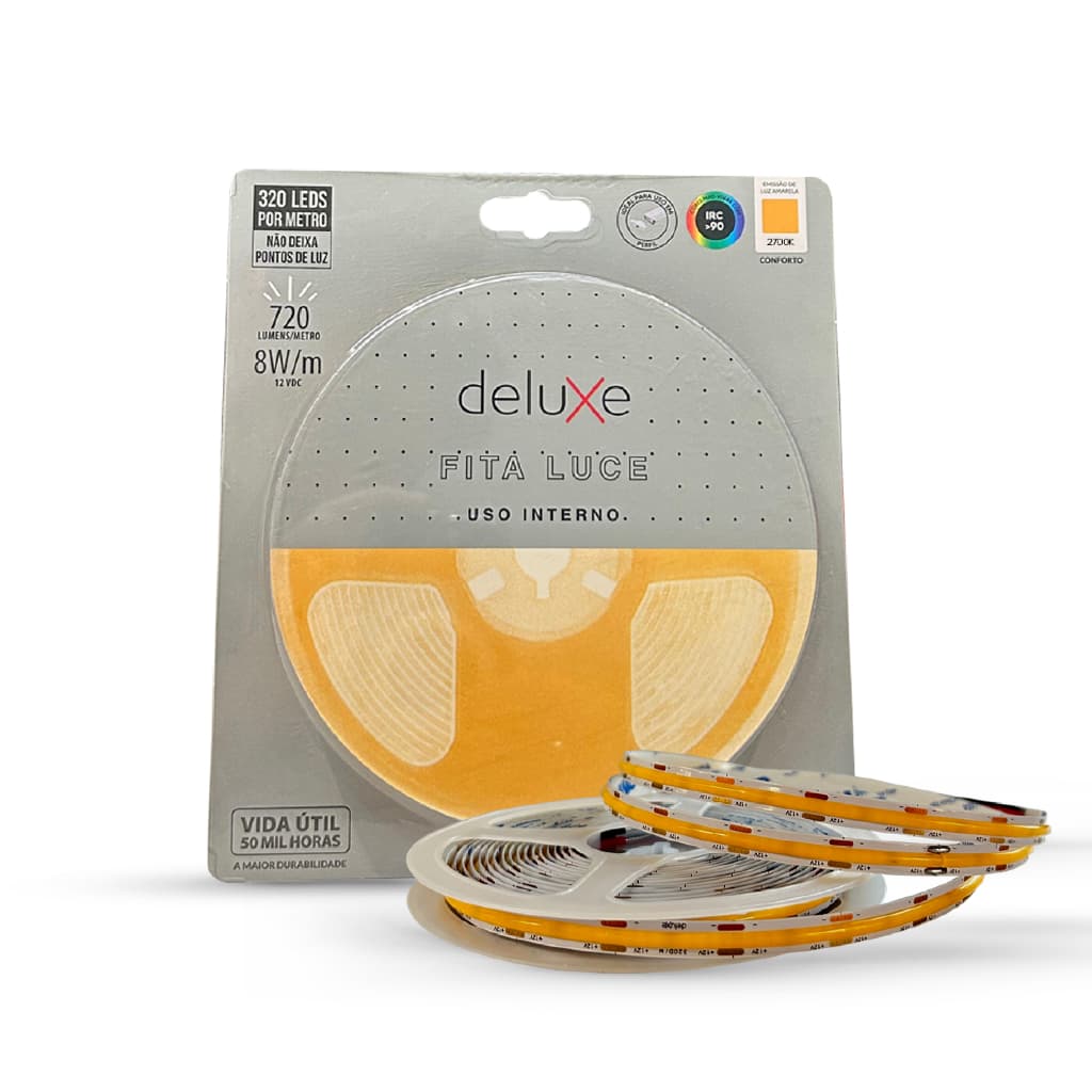 Fita Led Luce continua Branco Quente/Neutro/Frio 5 Metros 12v Deluxe By Avant