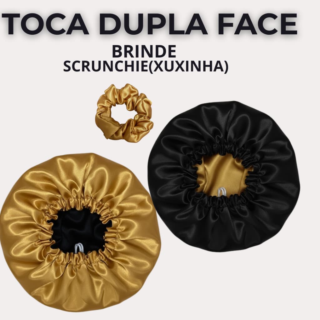 Touca de Cetim Antifrizz para Cabelos – Touca Capilar Noturna para Cachos e Crespos