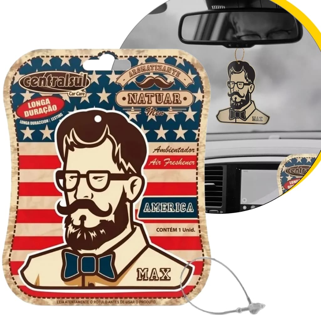 AROMATIZANTE MINIATURA MAX AMERICA - CENTRALSUL