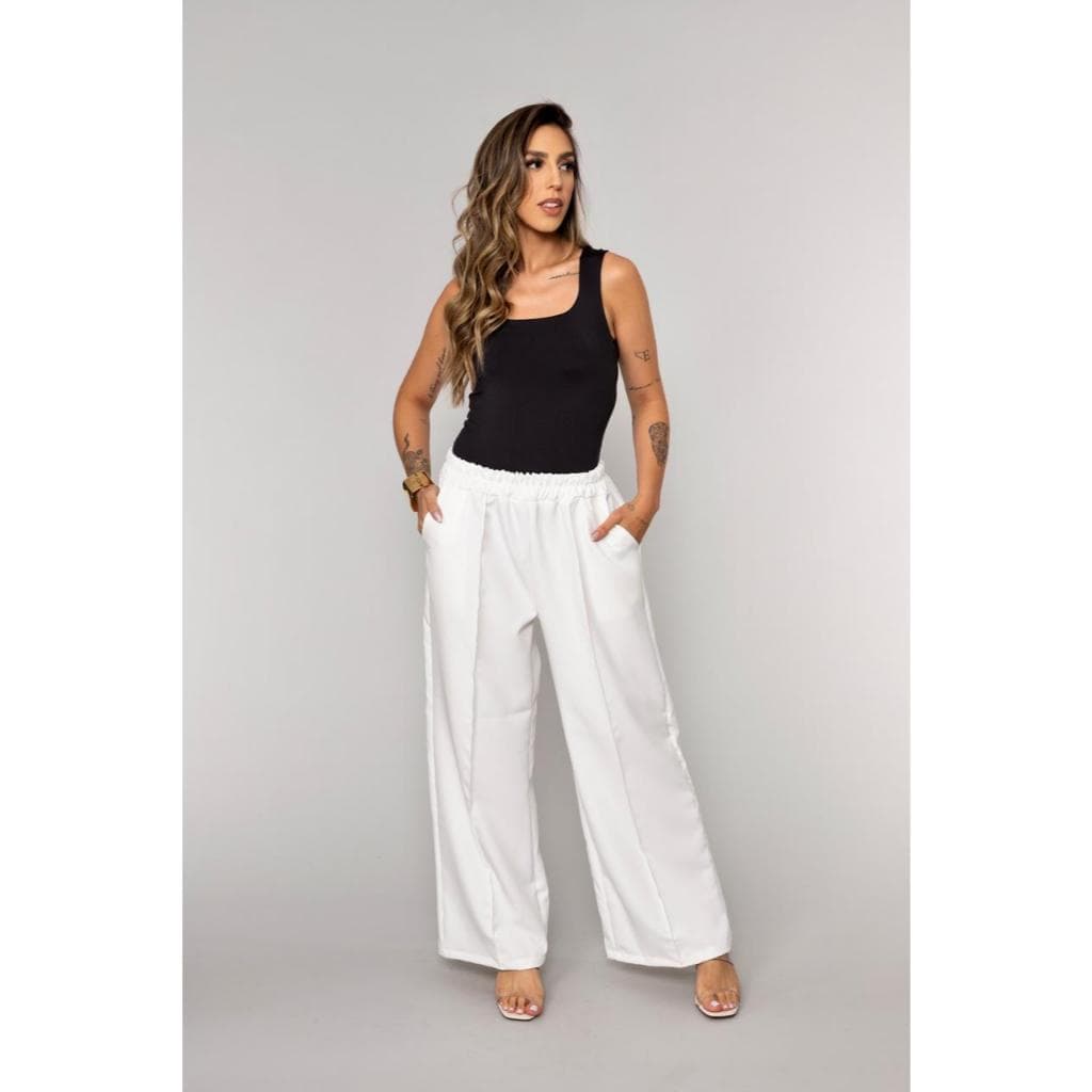 Calça Pantalona Feminina Cintura Alta – Tendência Moda Feminina 2025