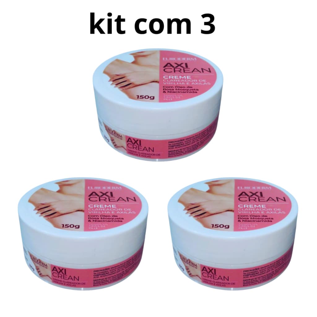 Clareador Virilha e Axilas Euroderm Axi Clean 150g – Rosa Mosqueta & Niacinamida