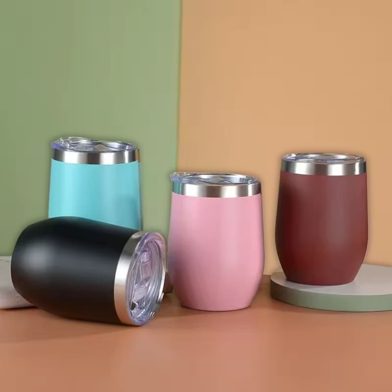 Copo Cuia Térmico Inox 350ml com Tampa Acrílica Ideal para Café Cerveja Bebidas Quentes e Frias
