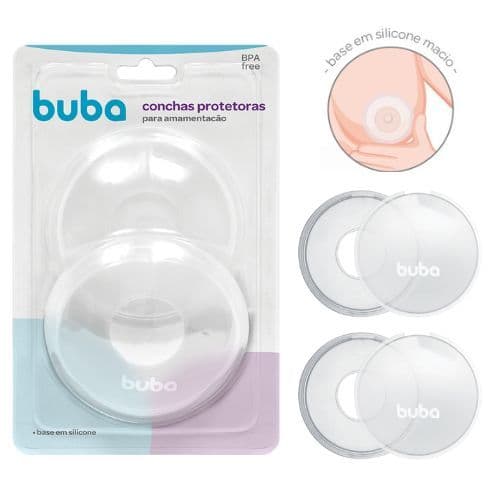 Concha Protetora Para Seios Buba Maternidade Amamentação Infantil Bebê Suporte Protetor Mamilos