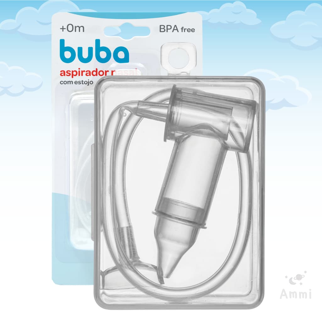 Aspirador Nasal Bebê com Estojo Buba Higiene E Alívio Nasal para Bebês