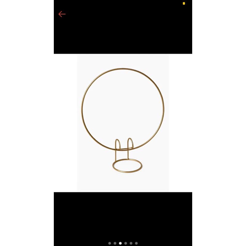 Arco De Mesa 50cm Com Pé Dourado Para Tecidos E Bexigas Decoração Festas Aniversários Evento Oferta