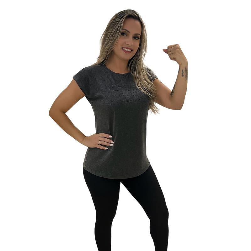 vestleg blusa feminina tapa bumbum Dry Fit academia proteção UV treino corrida caminhada fitness