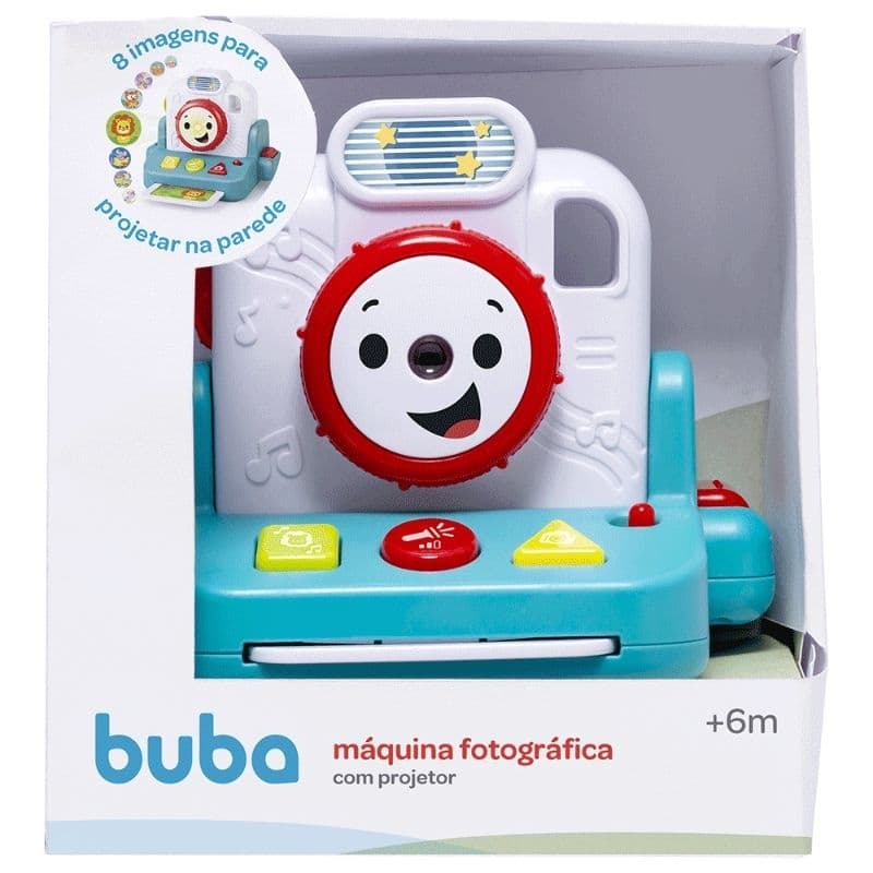 Máquina Fotográfica Com Projetor - Buba - Com luz - Brinquedo infantil - câmera de foto infantil