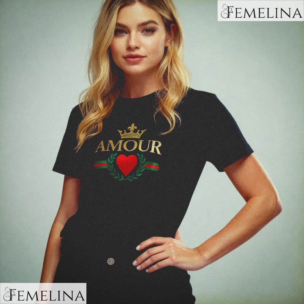 Camiseta Feminina Estampada 100% Algodão Premium Estilosa Chic T-shirt Feminina Luxo
