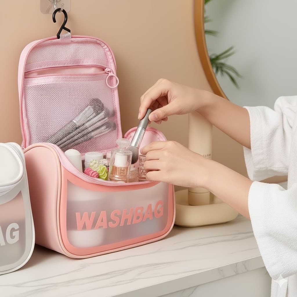Necessaire Bolsa de Mão Organizadora com Alça – Cores Sortidas
