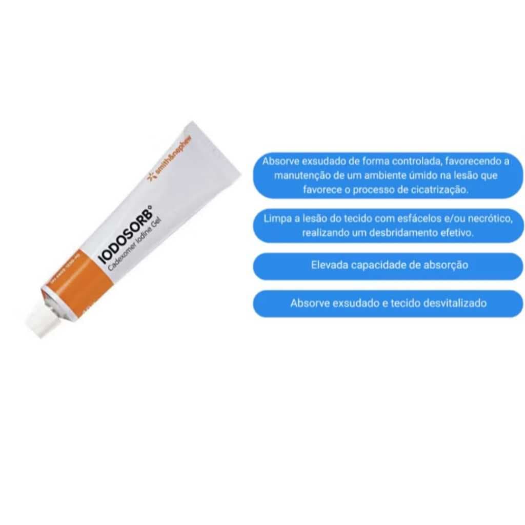 Curativo Antimicrobiano IODOSORB 40g - Smith+Nephew