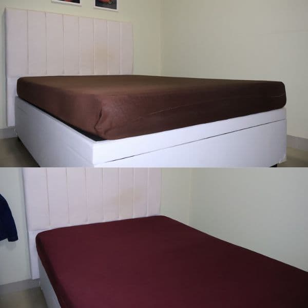 Kit 2 Capas para cama Casal Padrão Helanca Malha Gel Pratica para uso Diário Facil de Lavar
