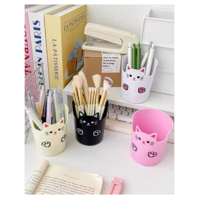 Porta Lapis Porta Objetos Organizador Multiuso  Porta  Caneta com Suporte para Celular  Cores Branco, Rosa Lilás Azul