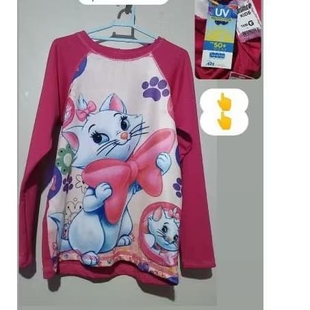 Camisas infantis com proteção UV,50+ estampas de personagens para menina e menino.Férias,praia, piscina,lazer verão,rosa