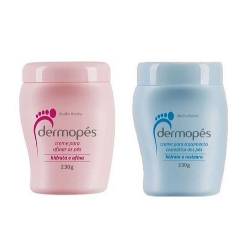 Kit 2x Dermopés Abelha Rainha 230g – Afina, Hidrata e Restaura os Pés Secos e Rachados