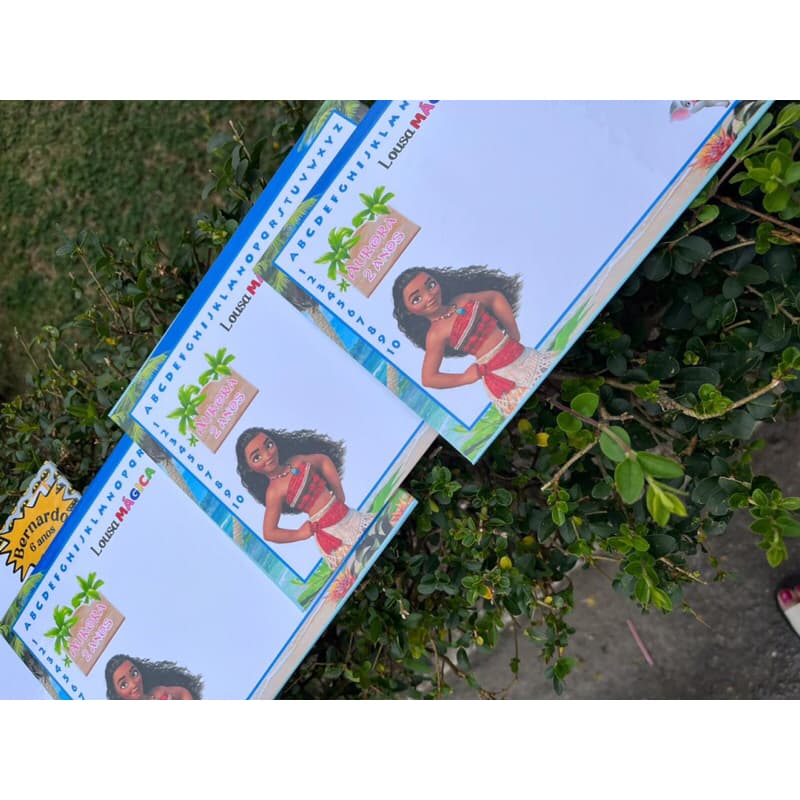 LEMBRANCINHAS LOUSAS MÁGICA /QUADRO BRANCO INFANTIL para festas / TEMA MOANA