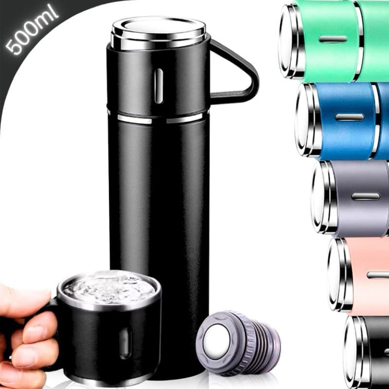 Garrafa Térmica Squeeze 500ml Café Copo Caneca Antivazamento