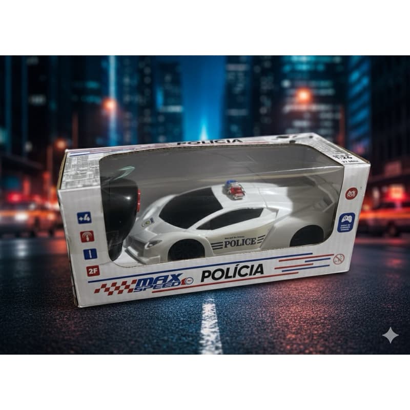 Carro de controle remoto polícia