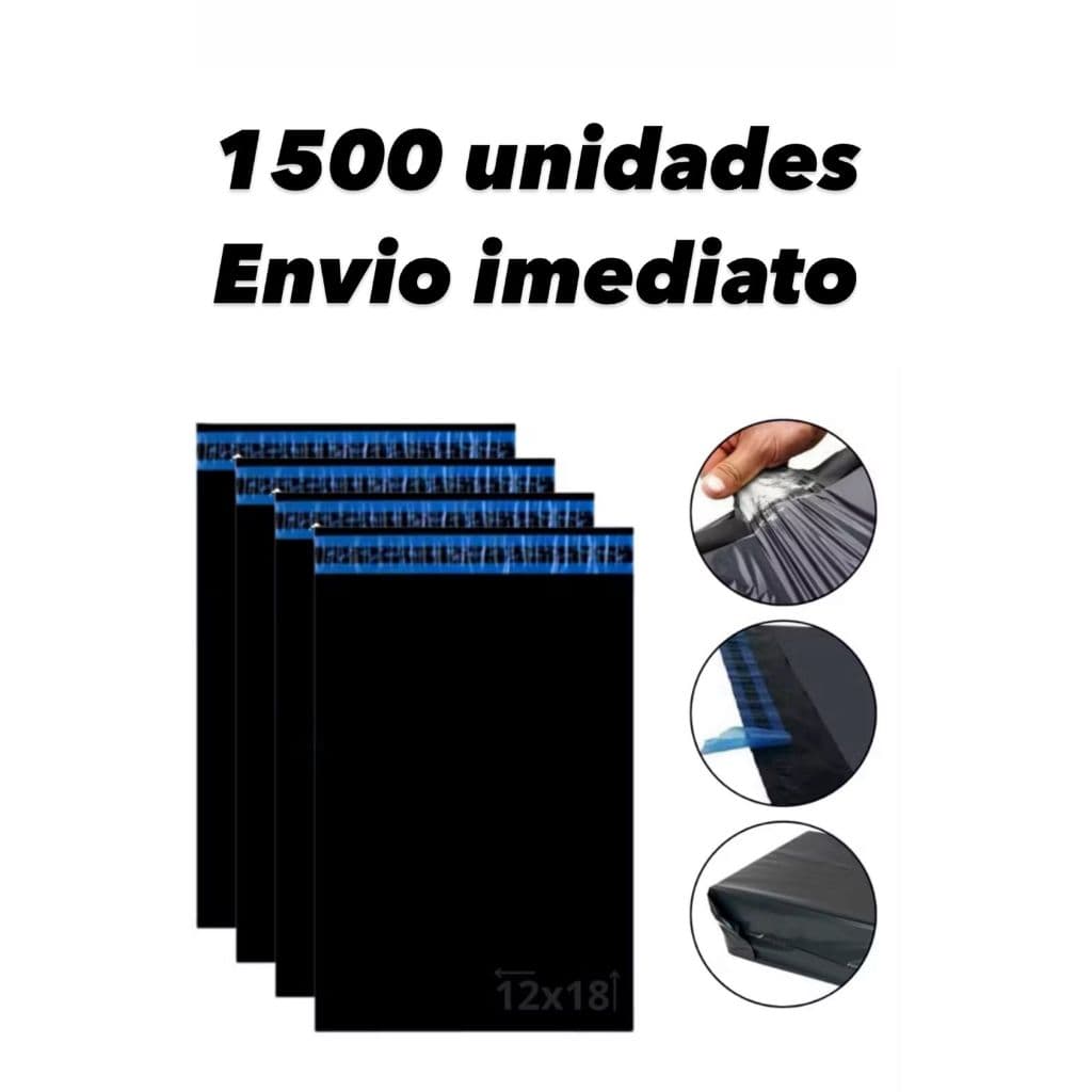 Kit 1500 Unidade Envelope de Envio Saco de Envio Cinza Embalagem 20x30