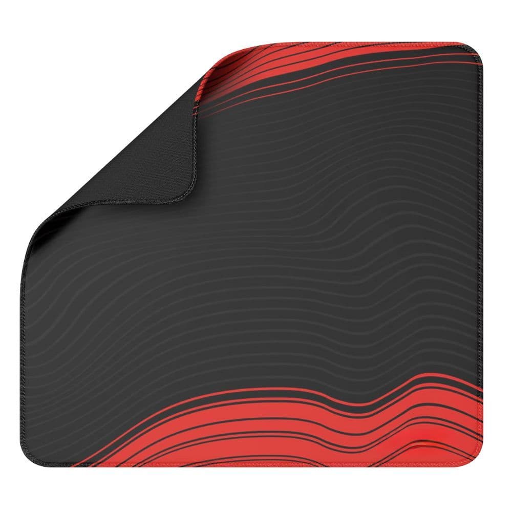 Mouse Pad Gamer CM02 450x400mm Antiderrapante Borda Costurada Preto/Vermelho