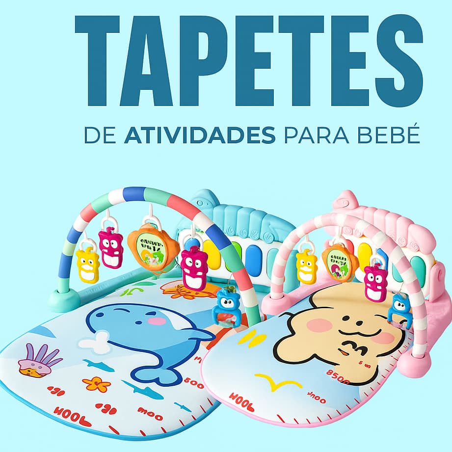 Tapete de Atividades Musical com Piano Interativo – Desenvolvimento, Conforto e Diversão para Bebê!