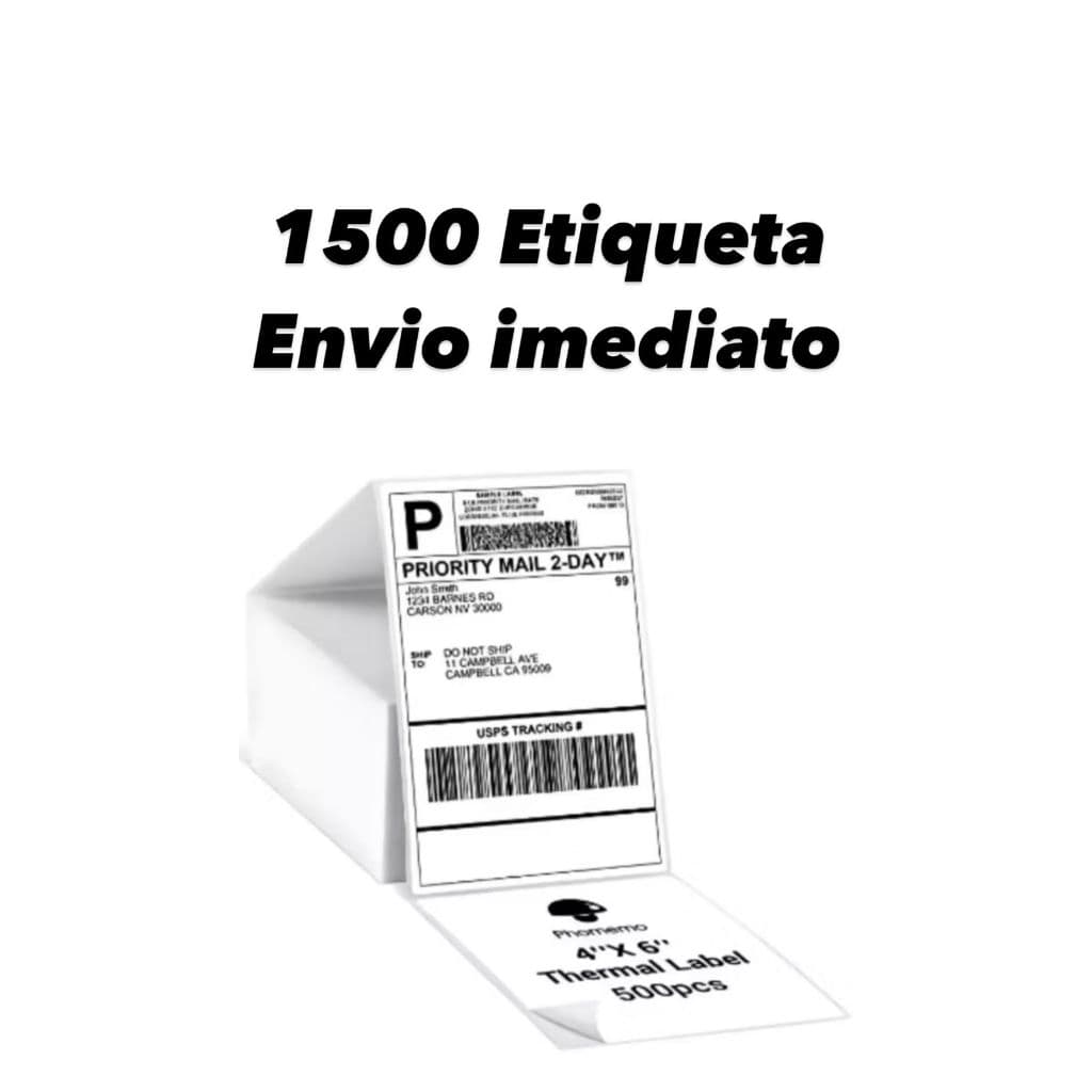 1500 Etiqueta Térmica Papel Adesivo 10x15CM Papel Térmico e Papel Contínuo