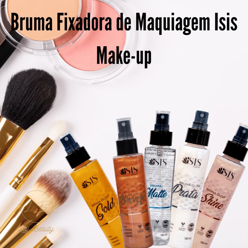 Bruma Fixadora de Maquiagem Glow ou Matte 120ml - Isis Makeup