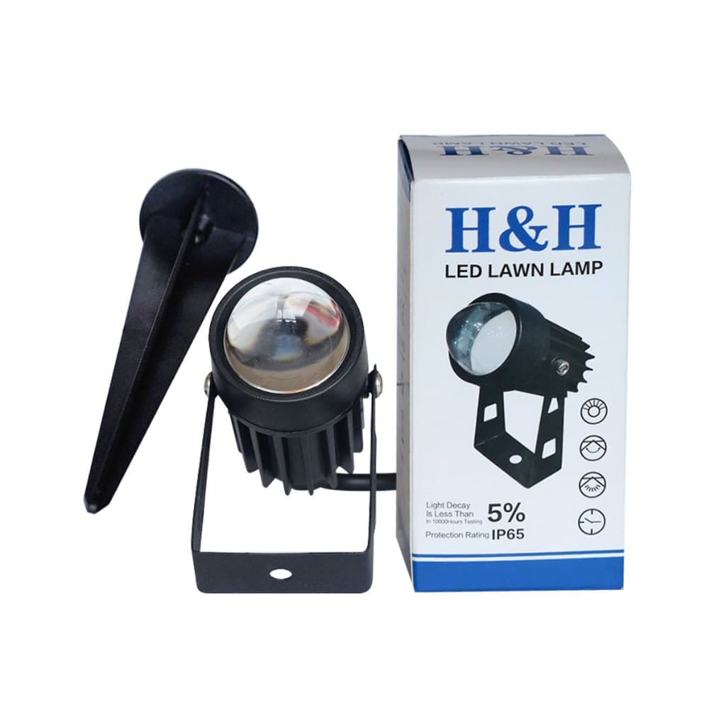 Holofote LED RGB Para Exterior , 5W Prova D'água Com Ângulo De Feixe Estreito Paisagem Jardim De Rua