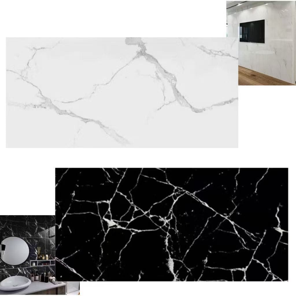 20 peças de adesivos de parede de imitação de azulejo autoadesivos decorativos à prova d'água e umidade 60X30CM