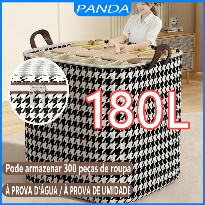 180L Caixa Multifuncional De Armazenamento De Grande Capacidade Para Colchas E Roupas Domésticas